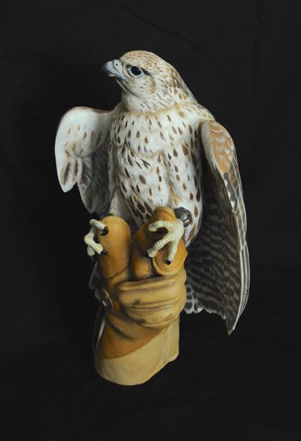 Falcon carved by Kerry Smith